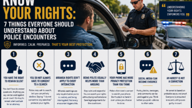 Know Your Rights: 7 Things Everyone Should Understand About Police Encounters